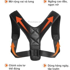 Đai chống gù lưng thể thao Posture Corrector J033